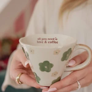 Mugg All you need is love & coffee Majas Cottage