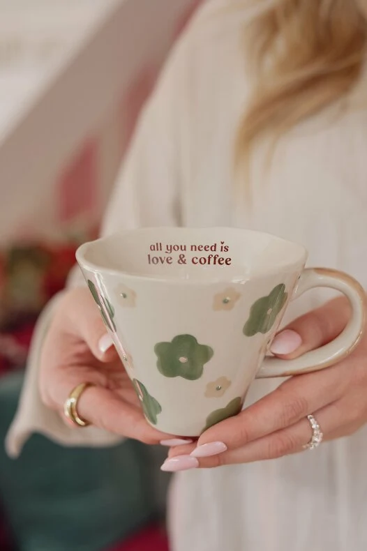 Mugg All you need is love & coffee Majas Cottage