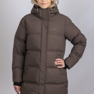 PUFFER COAT GREYBROWN