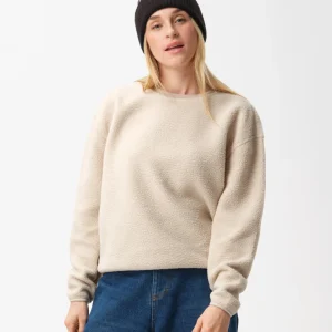 W Snug Pile Crew - Off White