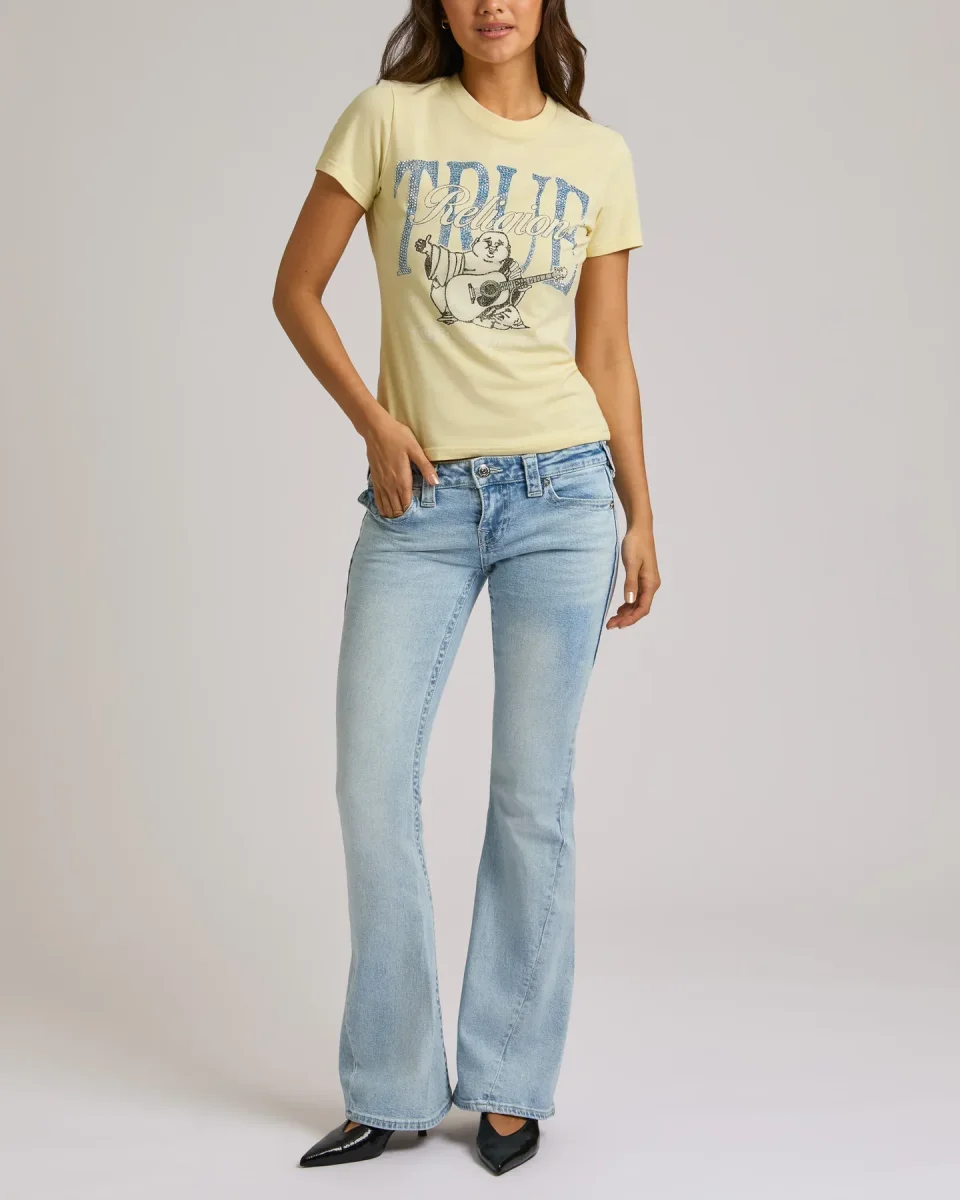 True Religion jeans - Joey Low Rise Flare Flap Serene Meadows - Bild 3