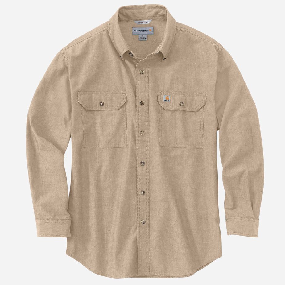 Carhartt chambray långärmad skjorta - Bild 3