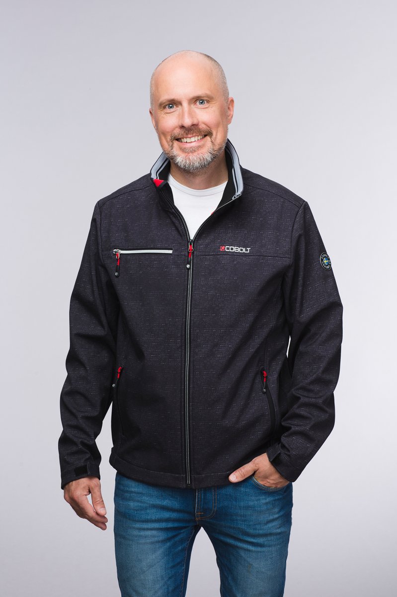 FALSTERBO JACKA BLACK MELANGE
