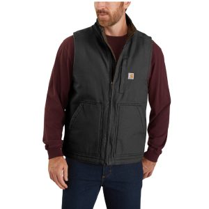 Carhartt mock neck väst med sherpa fodring