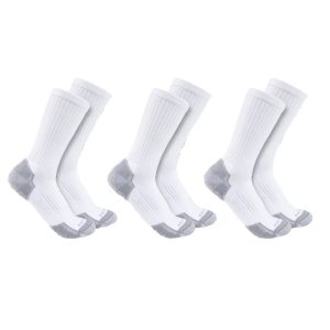 CARHARTT MIDWEIGHT COTTON CREW SOCK 3 PAIR