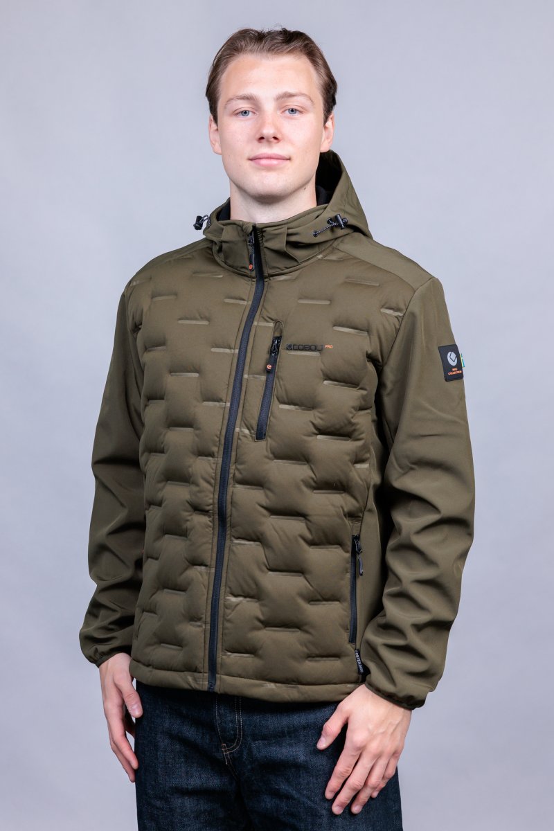 PRO STRETCH HYBRID HOOD DK OLIVE - Bild 2