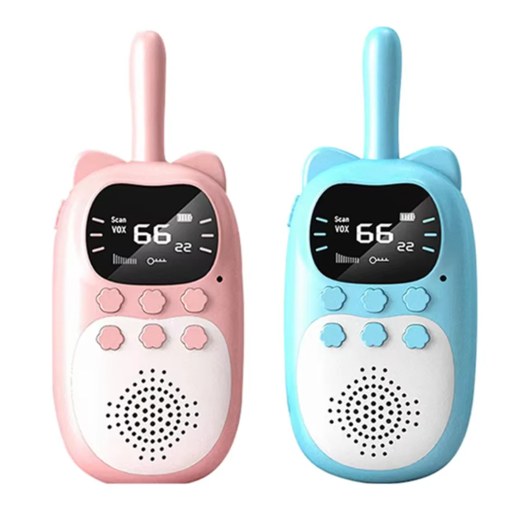 2-Pack Walkie Talkie För Barn – Uppladdningsbart Kommunikationsset - Bild 4