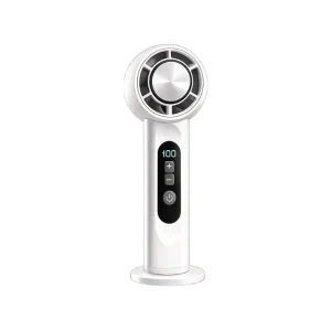 Bärbar Fläkt - Plast USB-Uppladdningsbar Bärbar Fläkt Med LED-Display