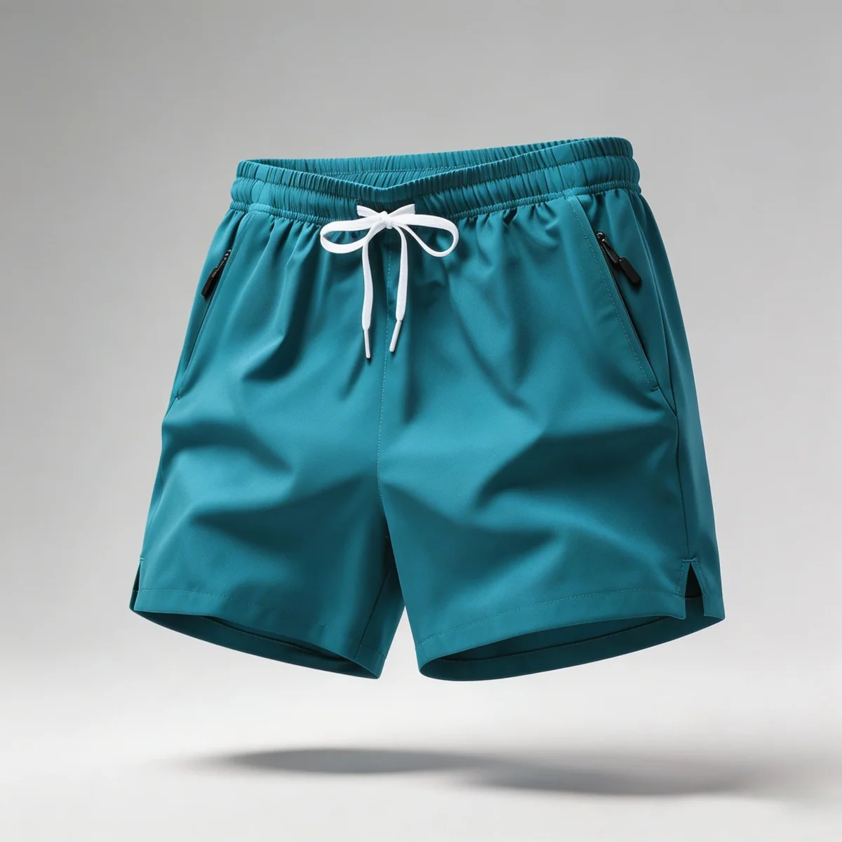 Herr Shorts – Elastisk Resårlinning – Dragkedjefickor – Sport och Strand - Bild 9