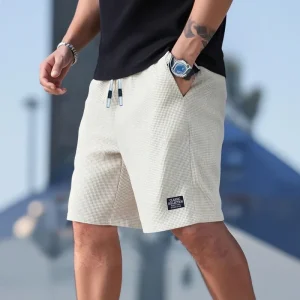 Herr Shorts – Vaffelstruktur – Dragsko i Midjan – Sommar