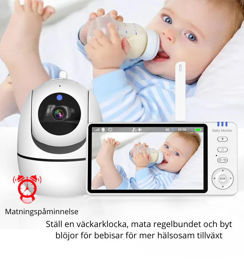 Europeisk design Baby Monitor med matningslarm - Bild 3