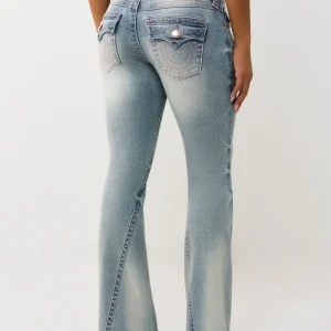 True Religion jeans - Joey Low Rise Flare Flap Salt water