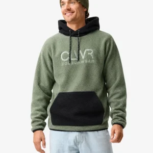 Teddy Fleece Hood - Mörk Salvia