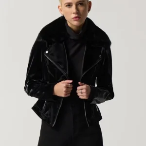 Jr Bikerjacket Pälskrage