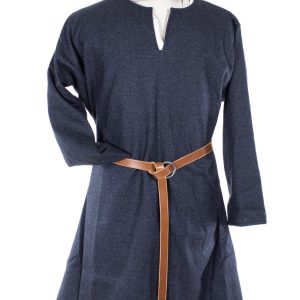 Kjortel, blå/svart, diamant, tunt ylle