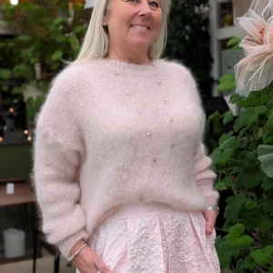 Tröja gles-stickad mohair, Edith
