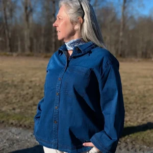 Skjorta, mjuk denim, Bohéme