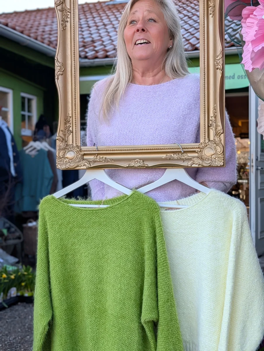 Tröja, stickad supermjuk favorit, långärmad, Marta - Bild 4
